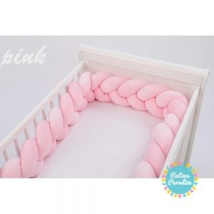 TUTTOLINA-PUER - apmalīte - bērna - gultiņai -exclusive - Velour - Pink