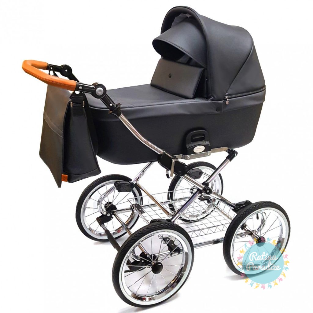 ROAN COSS CLASSIC ECO ĀDA - Black Pearl (1) Детские коляски
