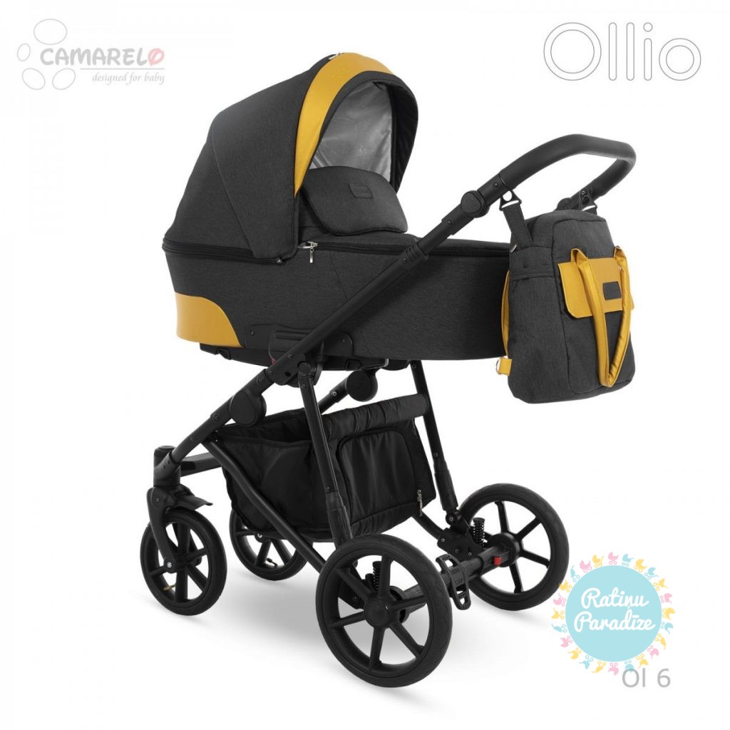 bērnu-ratiņi-2in1-3in1-CAMARELO-OLLIO-Ol-6-Black-Grey-детская-коляска-рига-ratinuparzdize (6)