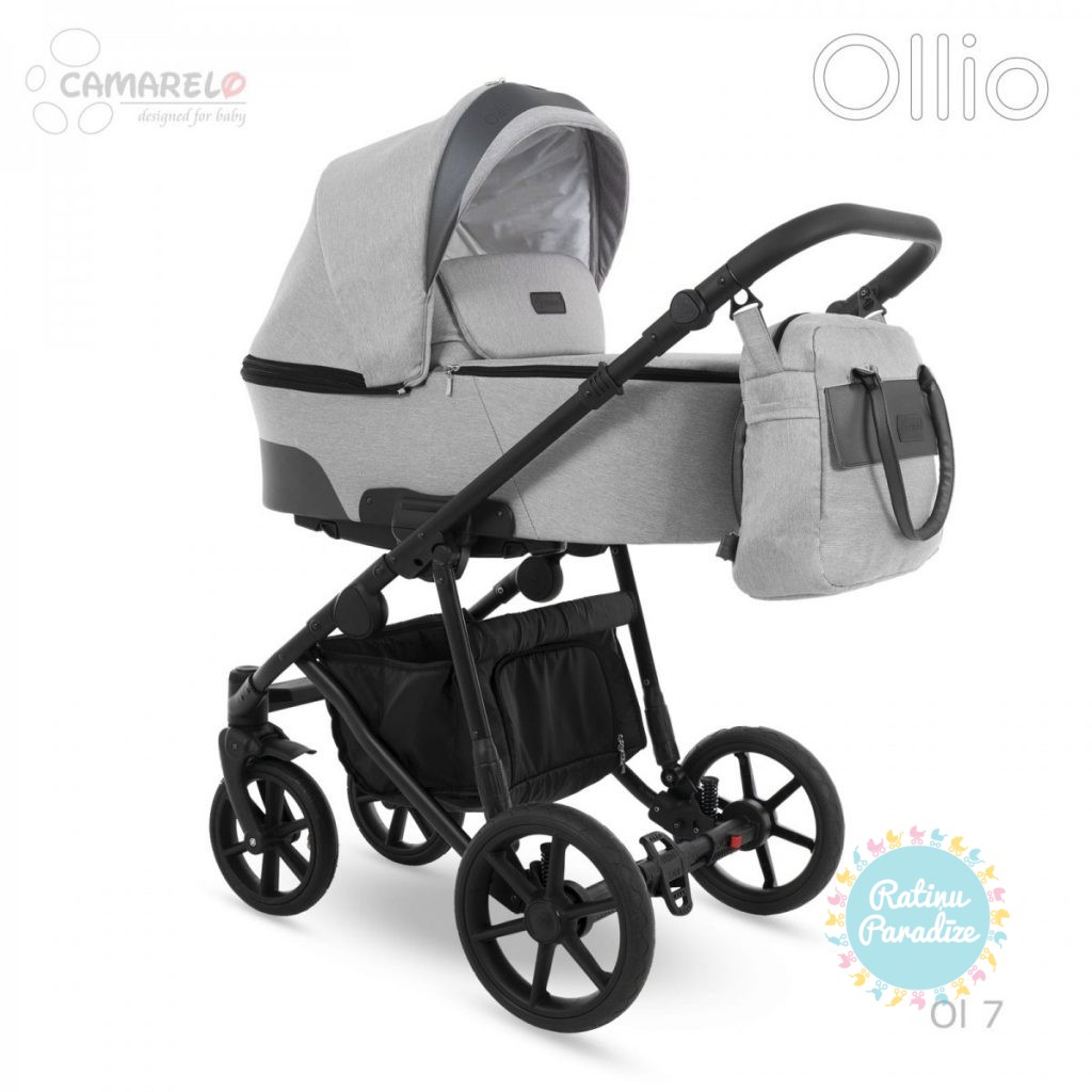 bērnu-ratiņi-2in1-3in1-CAMARELO-OLLIO-Ol-7-Light-Grey-детская-коляска-рига-ratinuparzdize (7)