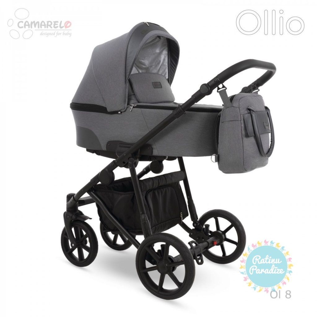 bērnu-ratiņi-2in1-3in1-CAMARELO-OLLIO-Ol-8-Grey-детская-коляска-рига-ratinuparzdize (8)