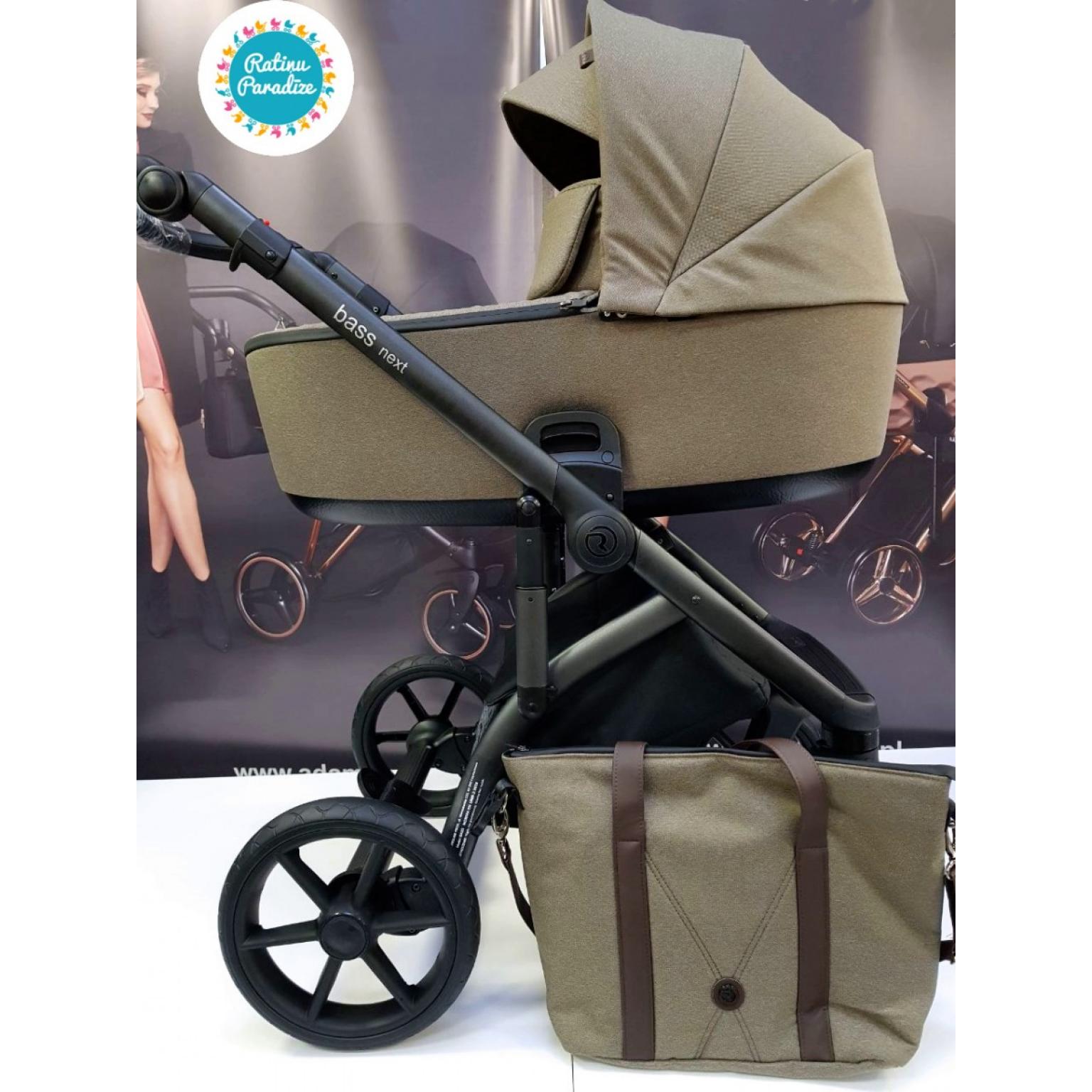 Bērnu-rati-детская-коляска-ROAN-BASS-NEXT-Khaki-(4)