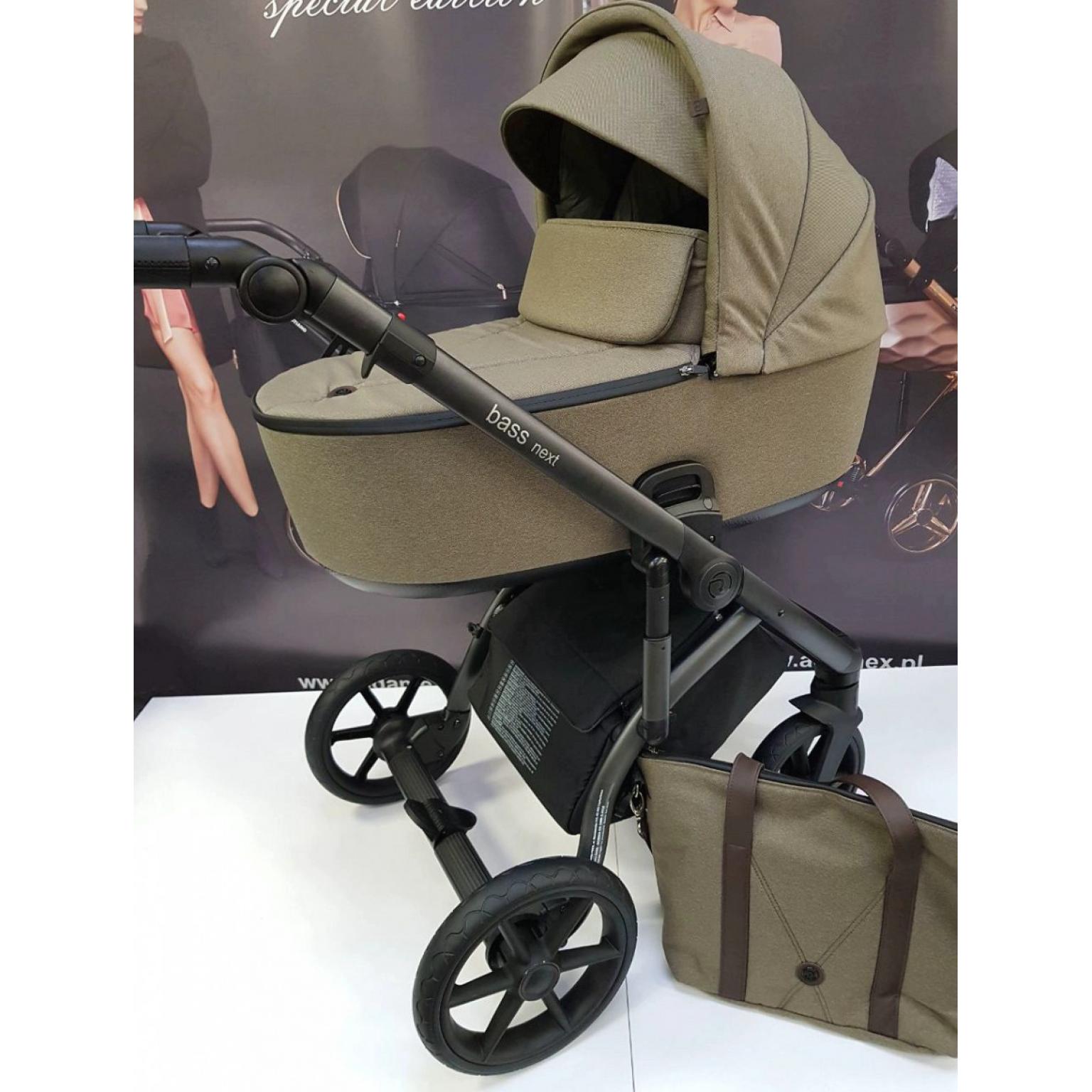 Bērnu-rati-детская-коляска-ROAN-BASS-NEXT-Khaki-(2)