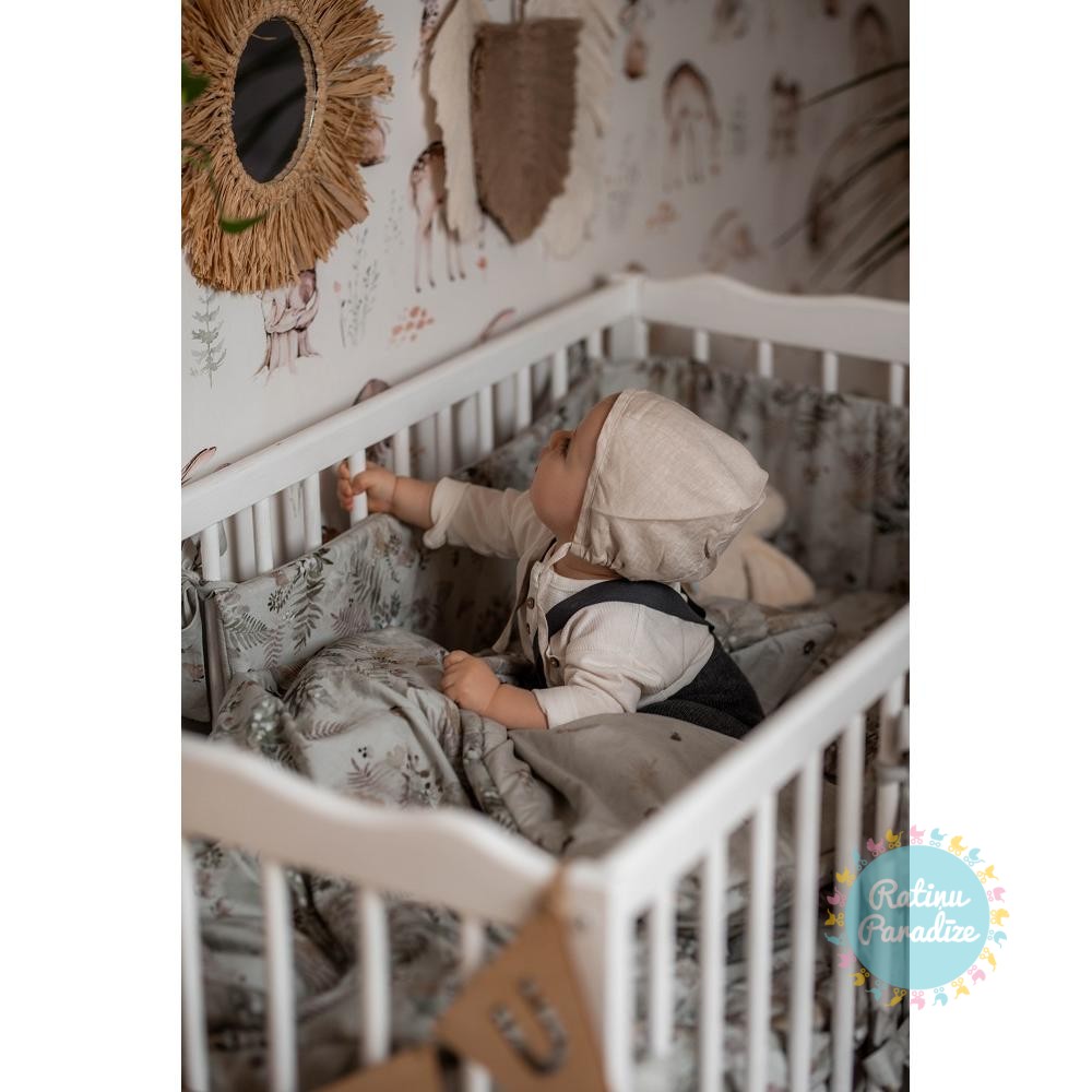 MAKASZKA - apmalīte - bērnu - gultiņai - Premium - (210 cm) — Foggy - Morning 14