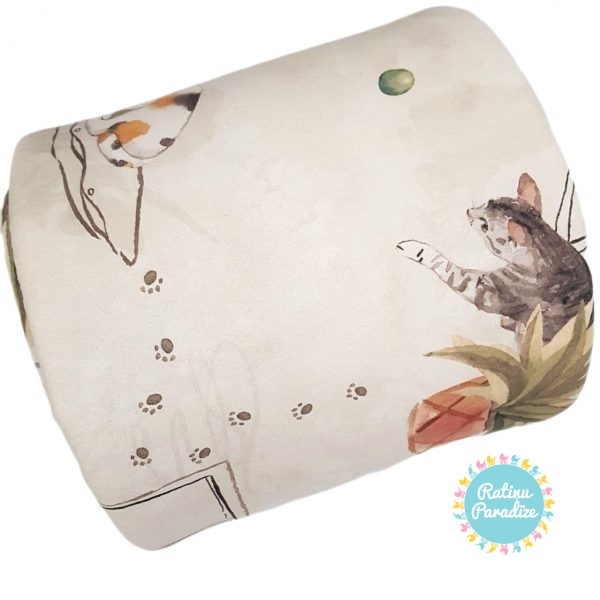 Apmalīte bērnu gultiņai Premium (210cm) Makaszka — Meow Stories (4)
