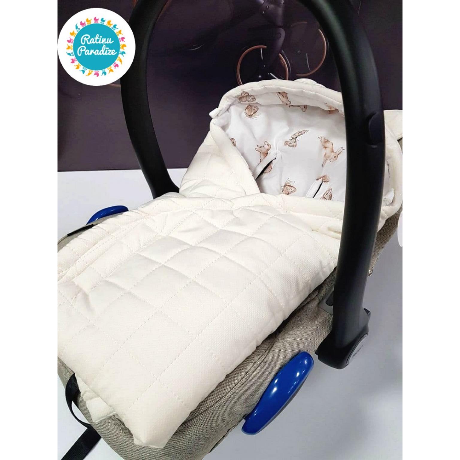 Sedziņa-konverts autokrēsliņām Babysteps — Dreamland – ecru (9)