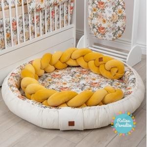 TUTTOLINA-PUER-apmalīte-bērna-gultiņai-exclusive-Velour-Mustard-ratinuparzdize (50)