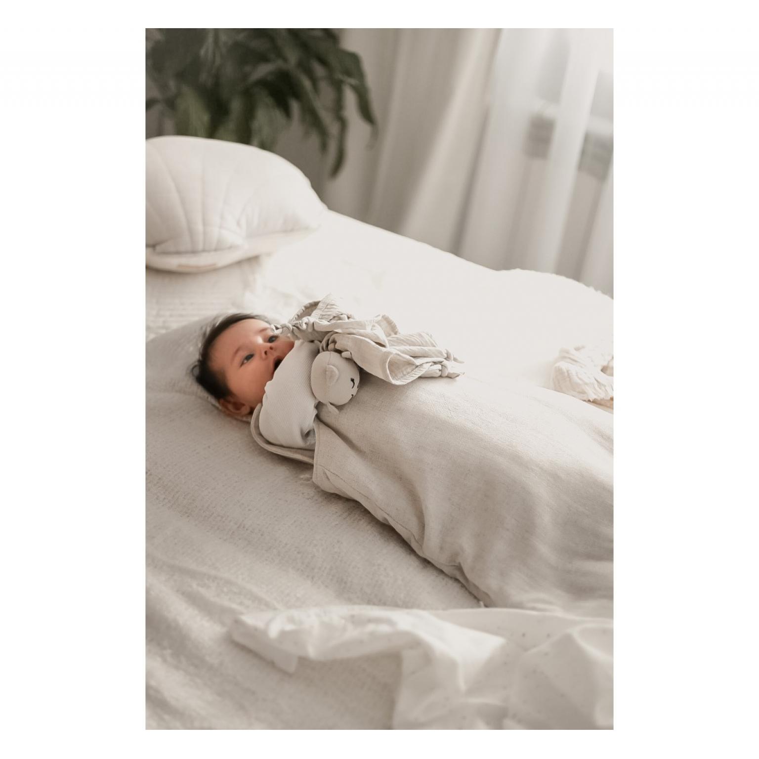 BABYSTEPS bērnu guļammaiss — Linen — White (2)
