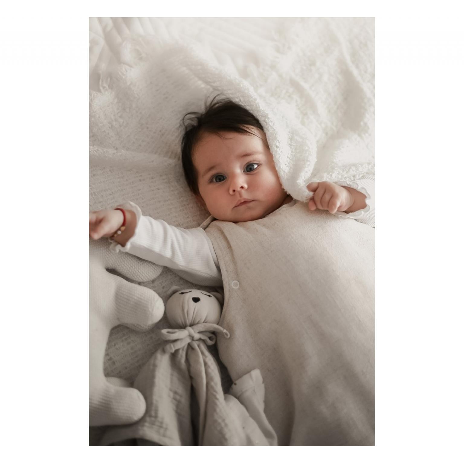 BABYSTEPS bērnu guļammaiss — Linen — White (6)