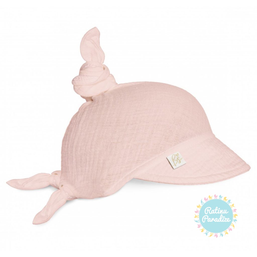 Bērnu-muslina-cepure-lakatiņš-BABYSTEPS-Cloud-Pink (12)