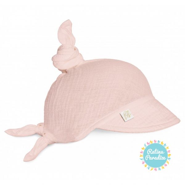 Bērnu-muslina-cepure-lakatiņš-BABYSTEPS-Cloud-Pink (12)