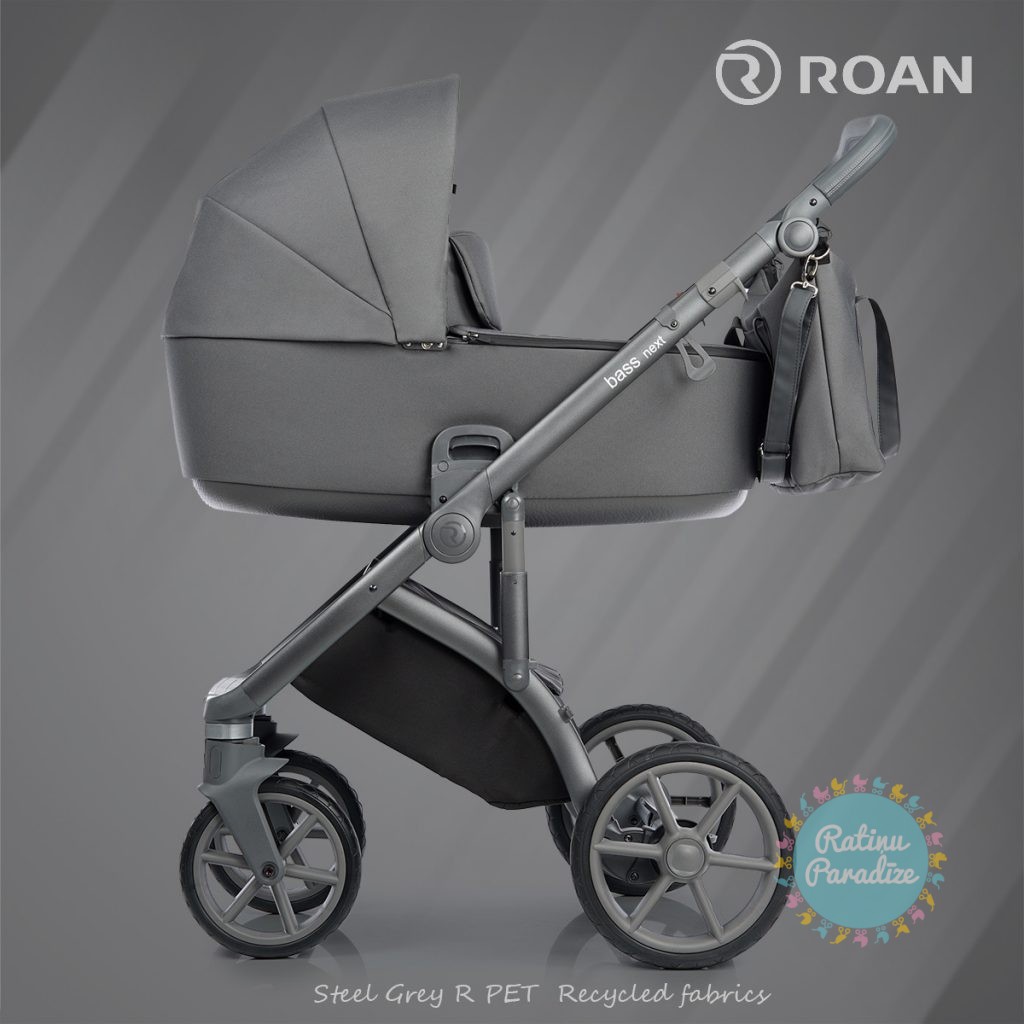 pelēki-Bērnu-rati-2in1-3in1-ROAN-BASS-NEXT-Steel-Grey-серая-детская-коляска-рига-ratinuparzdize (150)
