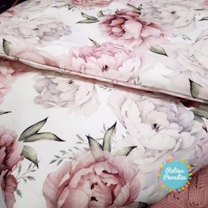 Bērnu gultas veļas komplekts PUER no 4 daļām 135×100см — Lovely roses (1)