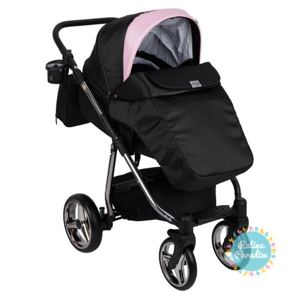 Bērnu-rati-ADAMEX-REGGIO-SPECIAL-EDITION-Y-839-Pink-Black-детская-коляска-рига-ratinuparzdize (4)