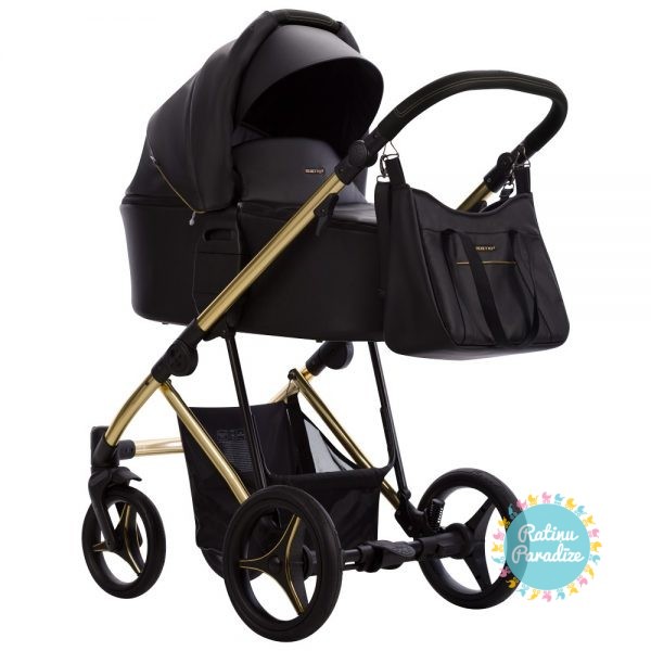 melni-bērnu-ratiņi-Eko-āda-2in1-3in1-BEBETTO-FLAVIO-Premium-Class-gold-02-black-stroller-черная-детская-коляска-рига-ratinuparzdize (177)