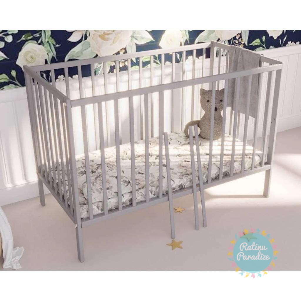 BOBAS MAGDA Bērnu gulta 120X60 CM — Grey (1)