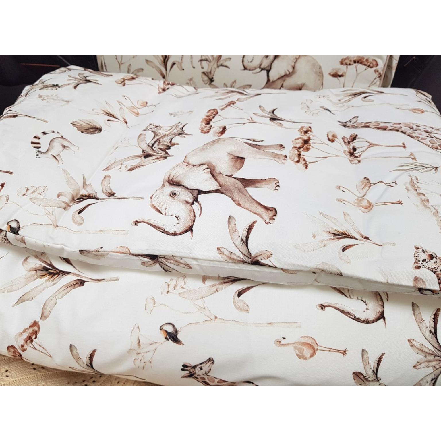 bērnu gultas veļas komplekts puer no 7 daļām 135×100см360см — savanna (8)