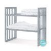 Ovāla-apaļa-bērnu-gulta + matracis Daudzfunkcionāla -7 vienā - Waldin - Gray (11)