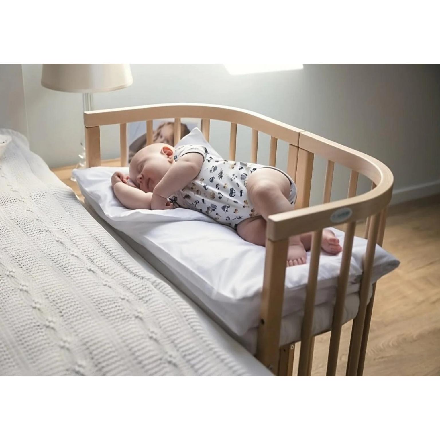 Ovāla-apaļa-bērnu-gulta + matracis Daudzfunkcionāla -7 vienā – Waldin – Gray (6)